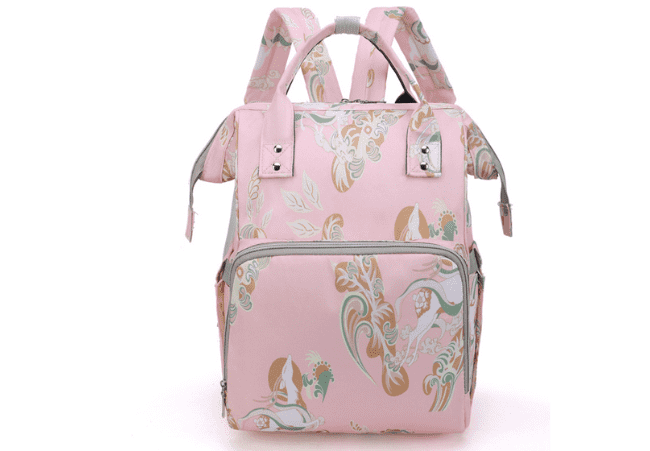 Pink-Large-Capacity-Diaper-Bag