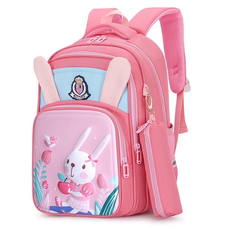 cartoon nylon waterproof school backpack for kid