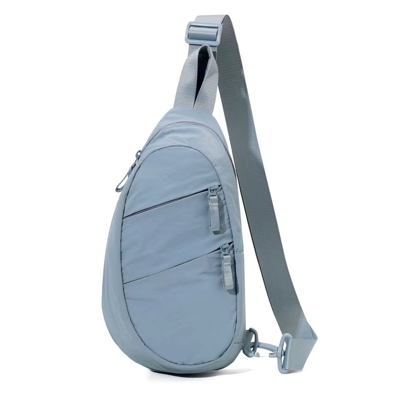 Unisex Wrinkle Nylon Waterproof Multi Color Sport Chest Bag
