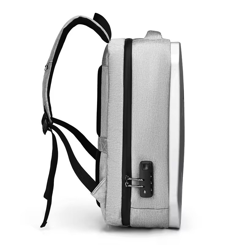 anti theft travel hard shell business backpack