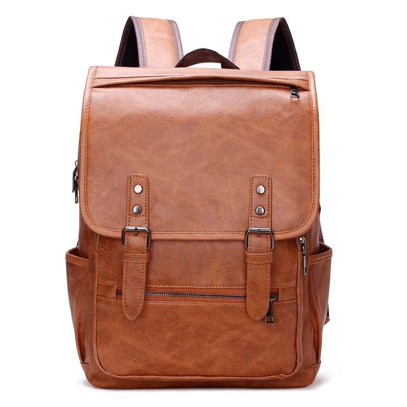 Durable Leather Waterproof Business Backpack