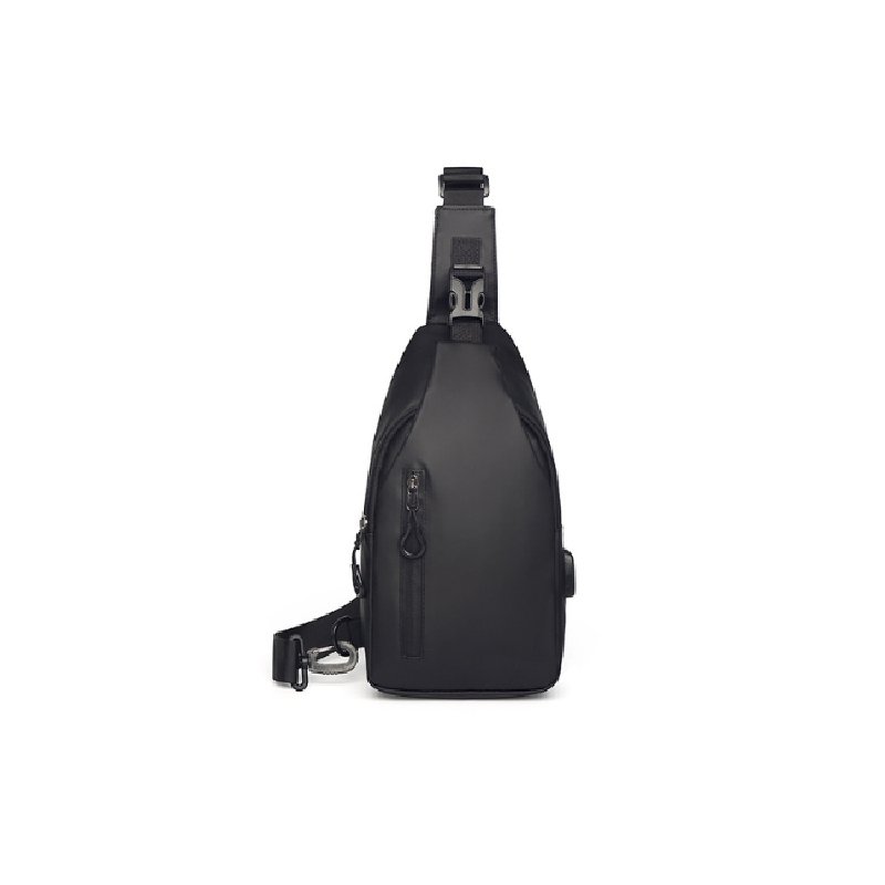 Pu Large Capacity USB Charging Chest Bag