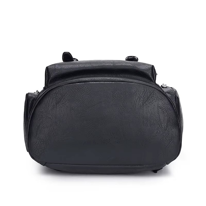 pu leather waterproof backpack 