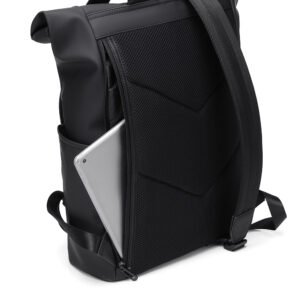school casual travel laptop leather backpack