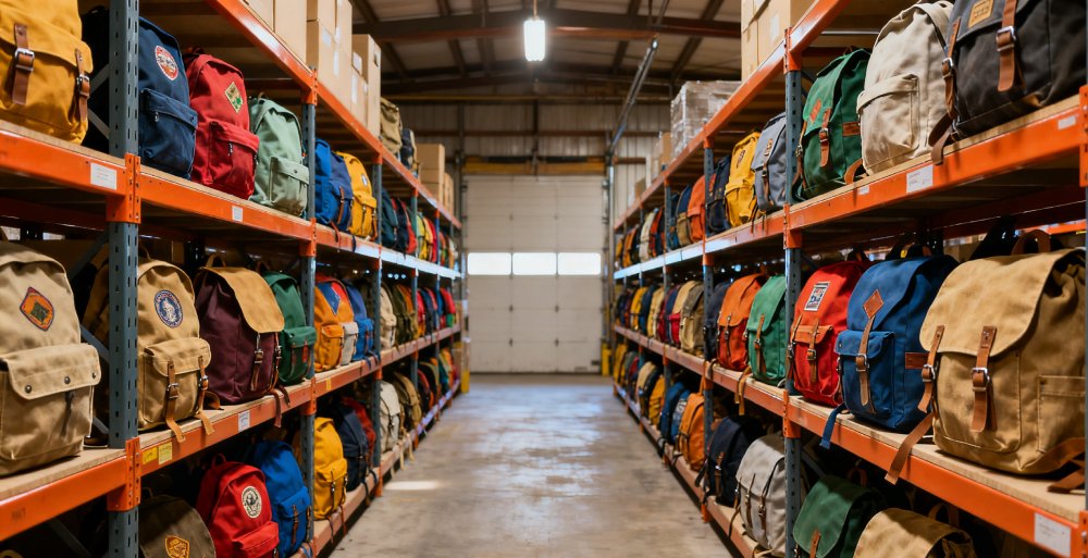 Which regions in China are best suited for finding canvas backpack factories