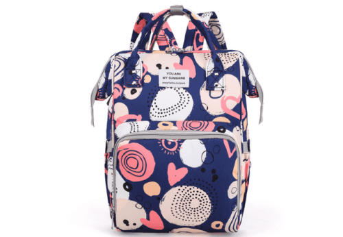 Blue-Graffiti-Printed-Diaper-Bag