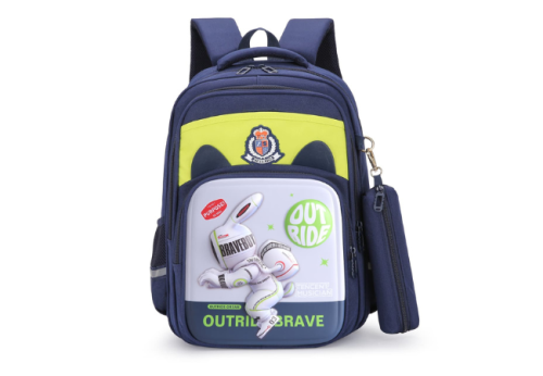 Green-Cartoon-Backpacks-For-Kids