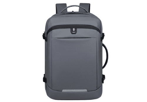 Mens-Grey-Leather-Laptop-Backpack