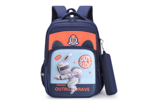 Orange-Cartoon-Backpacks-For-Kids