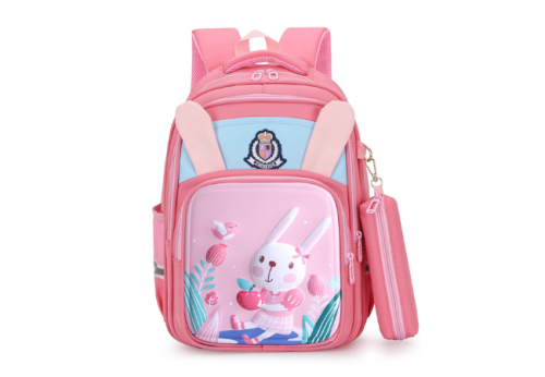 Pink-Cartoon-Backpacks-For-Kids