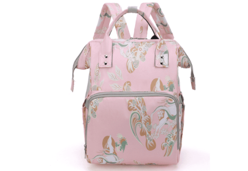 Pink-Large-Capacity-Diaper-Bag
