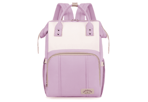 Pink-Waterproof-Diaper-Bag