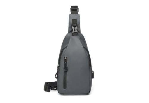 Remoid-Grey-USB-Charging-Chest-Bag