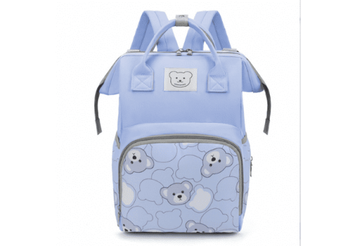 Wholesale-Blue-Waterproof-Diaper-Backpack